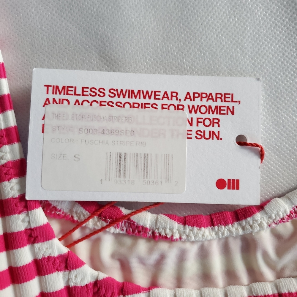 NWT Solid & Striped Elle Stripe Rib Bikini Top - Picture 11 of 12